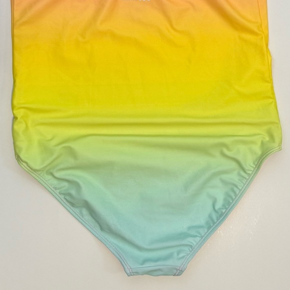 Hurley Rainbow Ombre Girls Strappy All Over Print One Piece Swimsuit Size 14 - Picture 8 of 9